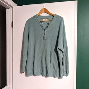 Aerie Green Oversized Pullover